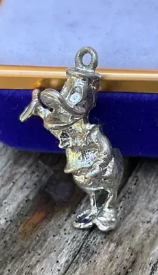 Vintage Sterling Charm DONALD DUCK Walt Disney Productions DISNEYLAND • $14