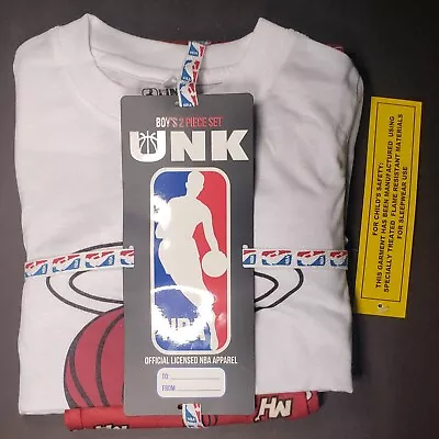 NWT NBA Miami Heat 2 Piece Pajama Set Child Size Small 4-6 Short Sleeves & Pants • $20