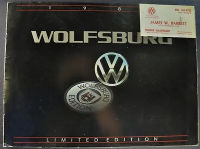 1984 Volkswagen Wolfsburg Brochure Convertible Scirocco Rabbit Vanagon Camper VW • $14.95