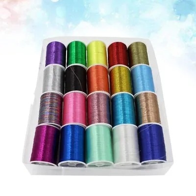 Metallic Embroidery Floss Metallic Thread For Crafts Manual Sewing Thread Set • $13.47