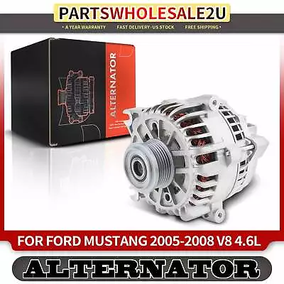 Alternator For Ford Mustang 2005 2006 2007 2008 4.6L 135A 12V CW 6-Groove Pulley • $121.89