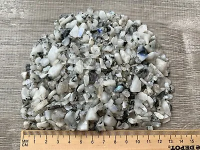 Moonstone Rainbow Semi Tumbled Gemstone Mini Chips 5-15 Mm Wholesale Bulk Lot • $79.70