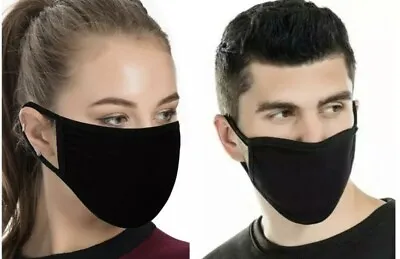 Face Mask Cotton Breathable Reusable Unisex Face Covering Virus Protection • £2.39