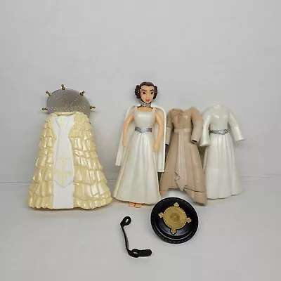 $11.99 • Buy Polly Pockets Fashion Star Wars Princess Leia Lot Clothes And Doll