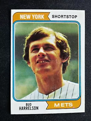 1974 Topps Baseball Card # 380 Bud Harrelson - New York Mets • $1.09