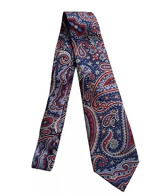 Daniel Cremieux Nwt Red Paisley Silk Seven 7 Fold Hand Made In Italy Neck Tie • $36.99