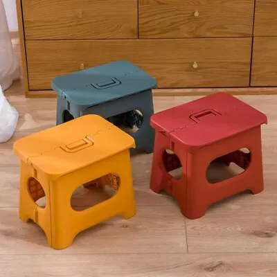 Changing Shoes Low Stool Folding Seat Vintage Chair  Hallway Sofa • £12.02