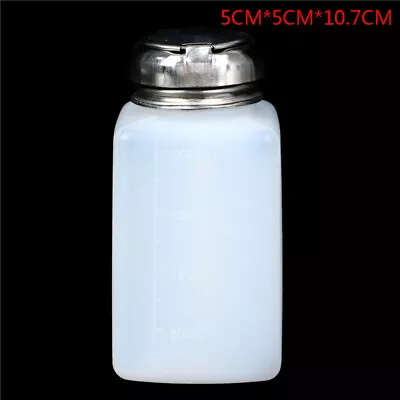 Empty Pump Dispenser Nail Polish Remover Bottle Nail Art Clean Acetone Bottl --❤ • $3.69