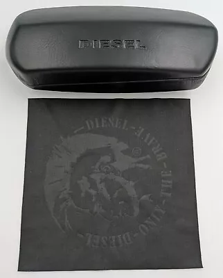 -DIESL- Black Hard Glasses/Sunglasses Case  Comes With Diesel Cleaning Cloth • $30.38