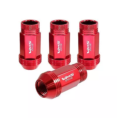 Vms 20 Red 48mm Aluminum Open End Tuner Lug Nuts Lugs Wheels Rims 12x1.5 Set • $59.95