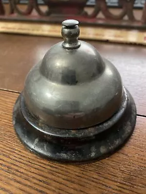 Vintage Metal Desk Bell Countertop Bell Teacher Desk Bell Hotel Front Desk Bell • $10