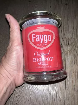 Faygo Soda Pop REDPOP Original Scented Candle Heart Of Michigan Soy Wax RARE • $29.95