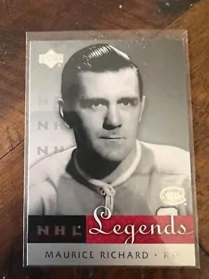 2001-02 Upper Deck Legends Maurice Richard #30 Montreal Canadiens HOF • $1.99