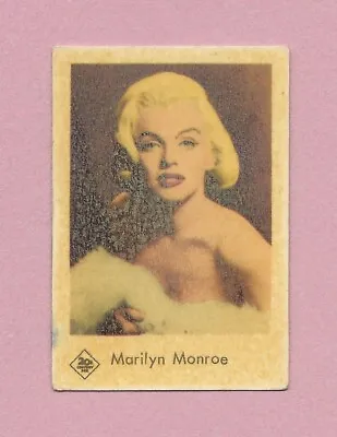 1957 Dutch Gum Card Symbolbilder Marilyn Monroe • $99.99