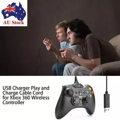 Charger For XBox 360 USB Charging Cable Gamepad Charger Wire Power Supply Cord • $12.55