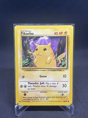 Pokémon TCG Pikachu Base Set 58/102 Regular Unlimited Common • $3.33