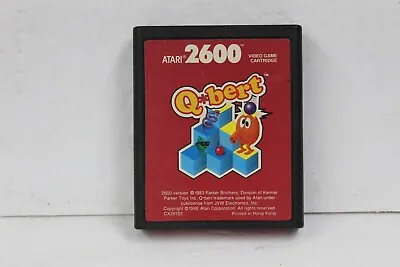 Q*Bert Atari 2600 Red Label 1983 Cart Only • $17.99