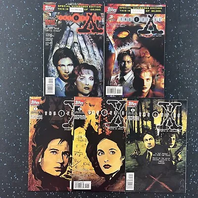 X-Files Comic Lot #1 & #2 Serialized #0 3 Diff Variants (Topps 1995) VF To NM • $12