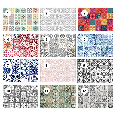£21.95 • Buy Tile Stickers Kitchen Bathroom Splashback Backsplash Peel And Stick Tiles Paint