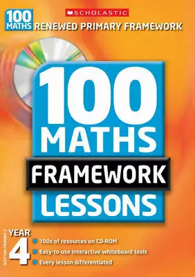 100 New Maths Framework Lessons For Year 4 (100 Maths Framework Lessons Series) • £4.88