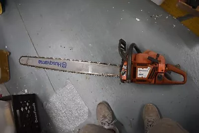 Husqvarna 365 Chainsaw With 35  Bar And Chain Runs Good Used Chainsaw • $350