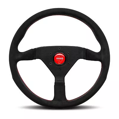MOMO Motorsport Montecarlo Alcantara Street Steering Wheel Red 320mm - MCL32AL3B • $229