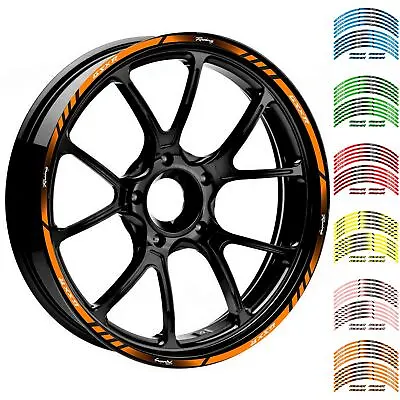 Motorcycle Rim Stripes Wheel Decals Tape Stickers For SUZUKI GSXR 600/750/1000 • $12.48