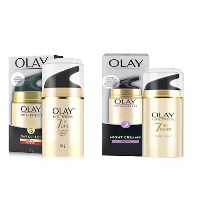 OLAY Total Effects 7 In One Day Cream + Night Cream 1.7oz Combo Set-Sealed • $19.99