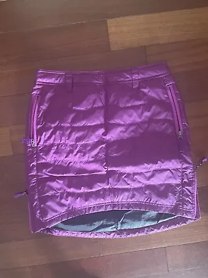 Skhoop Quilted Ski Skirt Raspberry Medium  • $75