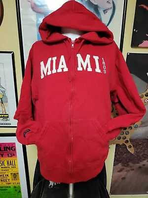 Miami OH University Redhawks Jansport Full Zip Hoodie Sweatshirt Medium NICE • $24.99