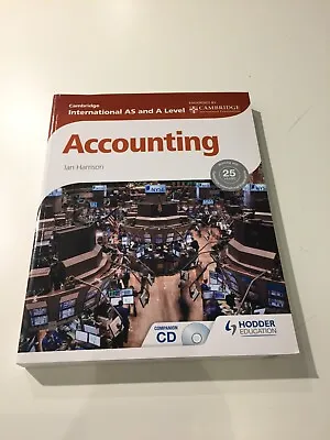 Cambridge International AS And A Level Accounting Ian Harrison CD Included • £35.99