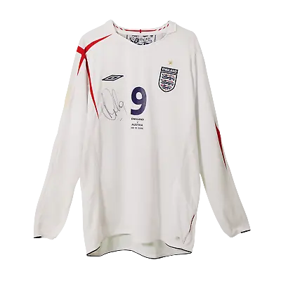 £1 • Buy £1 Charitable Donation For: Signed Match Worn England 2005/07 Home Shirt