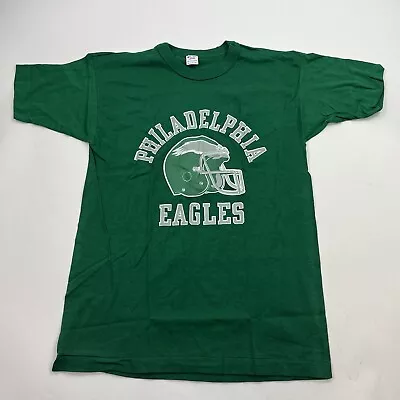 Vintage Champion Philadelphia Eagles Green Single Stitch T Shirt Size Large • $23.50