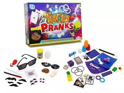 150 Pc Magic Tricks & Pranks Set Ultimate Magician Jokes Kids Party 7+ Gift NEW • £14.99