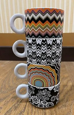Missoni X Target Espresso Stacking Mug 4 Coffee Cups • $69.99