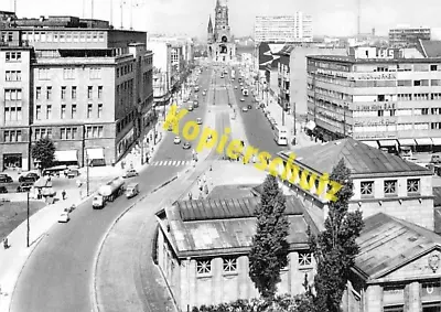 £0.87 • Buy Berlin Wittenbergplatz Tauentzien Car Traffic Postcard Stamp 1959