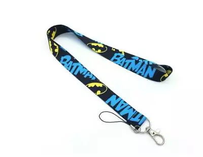 $11.02 • Buy 10pcs Cartoon Batman Neck Strap Lanyard Key Chain ID Card Badge Holder