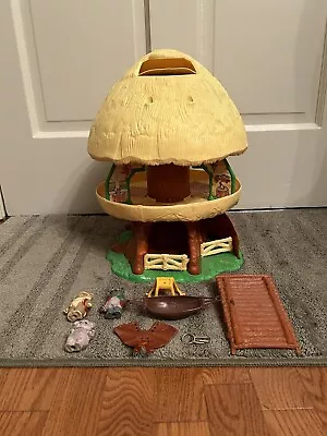 STAR WARS Vintage 1984 Kenner Return Of The Jedi Ewok Family Hut Tree Playset • $46.99