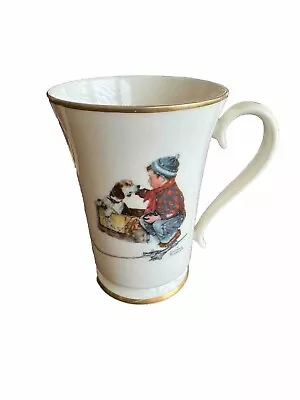Norman Rockwell Gorham Collectable Limited Edition Mug 1984 “A Boy And His Dog” • $14.99
