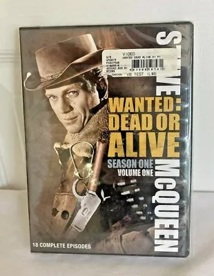 WANTED: DEAD OR ALIVE DVD SEASON 1 VOLUME 1 STEVE McQUEEN 18 Complete Episodes • $4.99