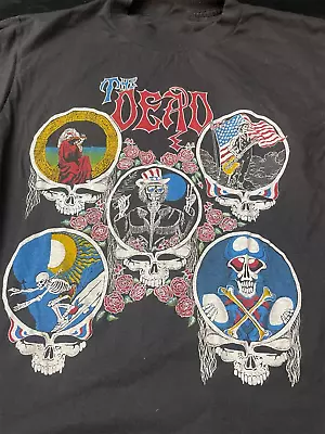 Grateful Dead The Dead Tee T Shirt Vintage Band Concert Tour 1980 U2605 • $20.89