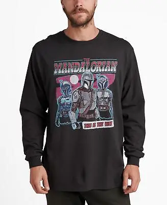 Junk Food Men's Star Wars Mandalorian Long Sleeve T-shirt M • $13.50