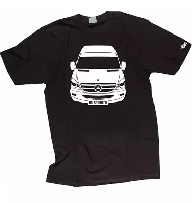 CUSTOM HTees T-shirt - MB SPRINTER VAN Merc 2006- Pick Car Colour & Plate  Benzy • $27.77