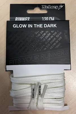 Glow Laces Mr Lacy Runnies Glow Collection Flat Laces Glow In The Dark Green • £9.48