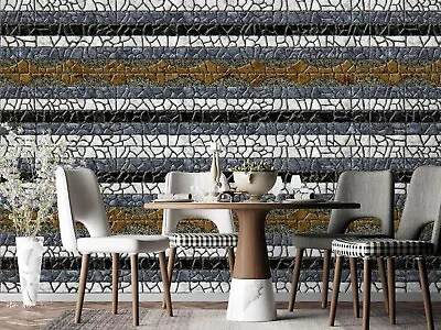 3D Gray Crack N308 Wallpaper Wall Mural Removable Self-adhesive Sticker Eve • £22.79