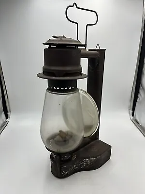 Antique Ct. Ham Cold Blast No. 12 Railroad Reflector Wall Lantern Fathers Gift • $325