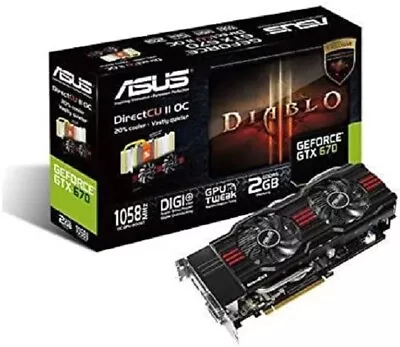 Asus Geforce GTX 670 2GB Direct CUII  BOX ONLY NO GRAPHICS CARD BOX ONLY  • $10