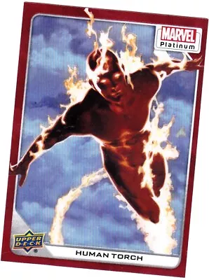 2023 Marvel Platinum Human Torch Red Rainbow • $1.99