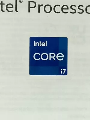 New Genuine Intel Core I7 Inside Case Badge Sticker (11th 12th Generation) 18mm • $4.95