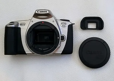 Canon EOS 300 Body Only Film Camera + Body Cap And Eyecup. Tested And Working.  • £12